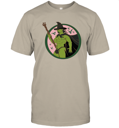 WarningPrint Gay Elphaba Wicked T-Shirt Sand Apparel